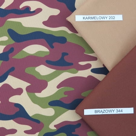 TKANINA WODOODPORNA Moro khaki
