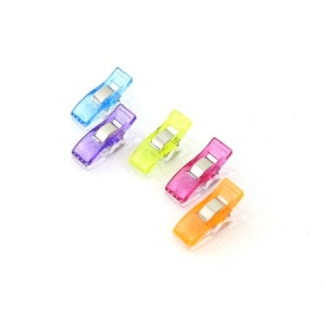 Spinacze/klipsy do tkanin 10x37 mm mix 5 szt.