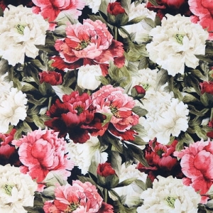 TKANINA WODOODPORNA OXFORD Peonie [6-8]