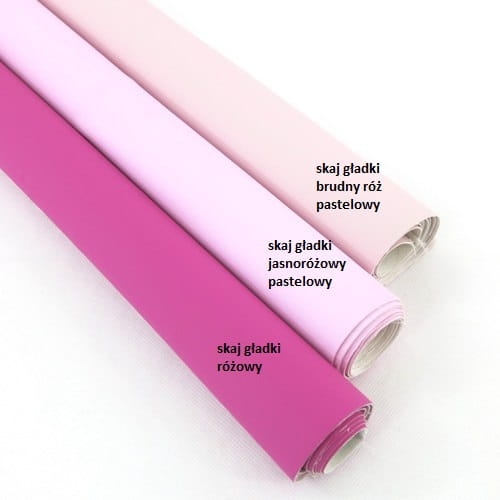 Ekoskóra / skaj gładki brudny róż pastelowy