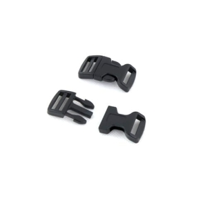 Klamra 20 mm z regulatorem (wygięta) czarna 