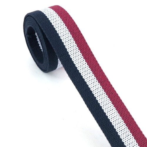 Taśma nośna 38 mm pasy granatowo-biało-czerwone 1.JPG