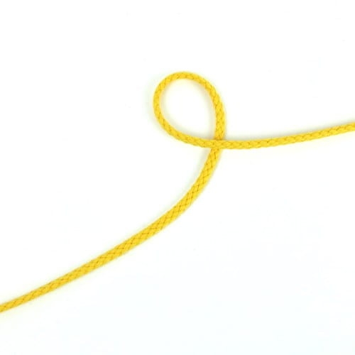 Sznurek bawełniany 5 mm żółty