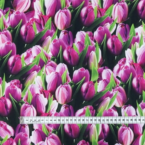 TKANINA WODOODPORNA Tulipany