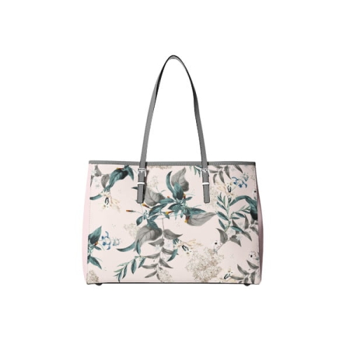 TKANINA WODOODPORNA Kwiaty bzu na różowym bag.jpg