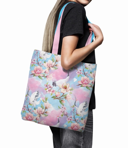 TKANINA WODOODPORNA Żurawie i magnolie na jasnym tle 2 600x600.jpg