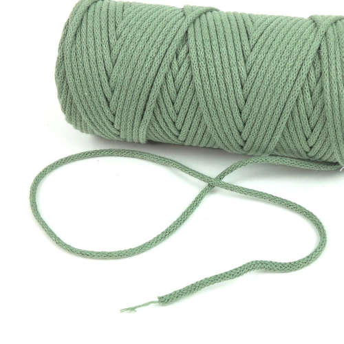 Sznurek bawełniany z rdzeniem 3 mm pistacjowy - motek 100 m