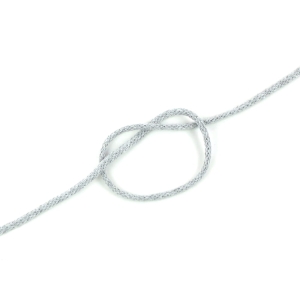 Sznurek bawełniany 3 mm pleciony szary