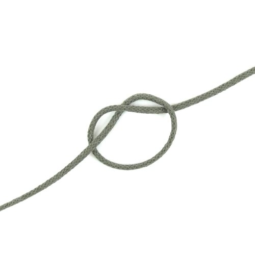 Sznurek bawełniany 3 mm pleciony khaki
