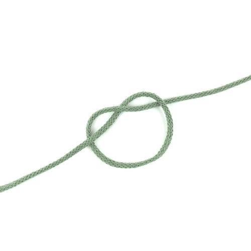 Sznurek bawełniany 3 mm pleciony pistacjowy