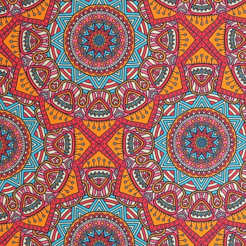 TKANINA WODOODPORNA Mandale pomarańczowe