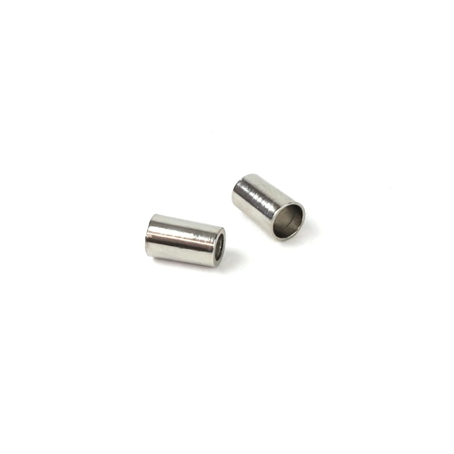 Zakończenie Ø 5,5 mm metalowe do sznurka srebrne