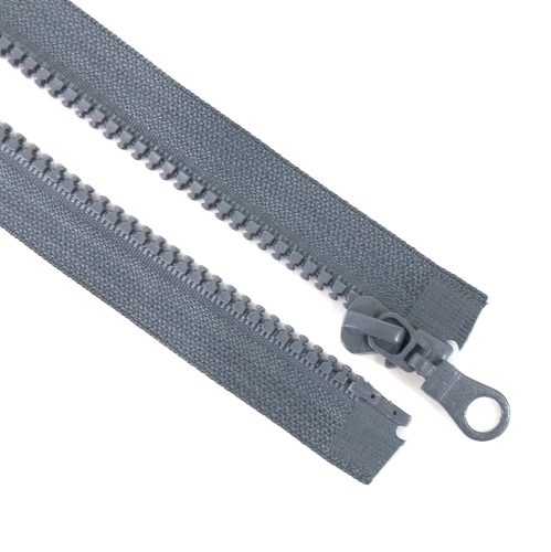 Zamek kostkowy rozdzielczy 5 mm/40 cm kolor szary