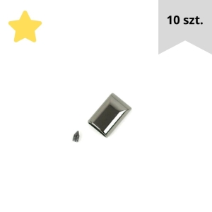 Końcówka 10 szt. do taśmy suwakowej kolor czarny