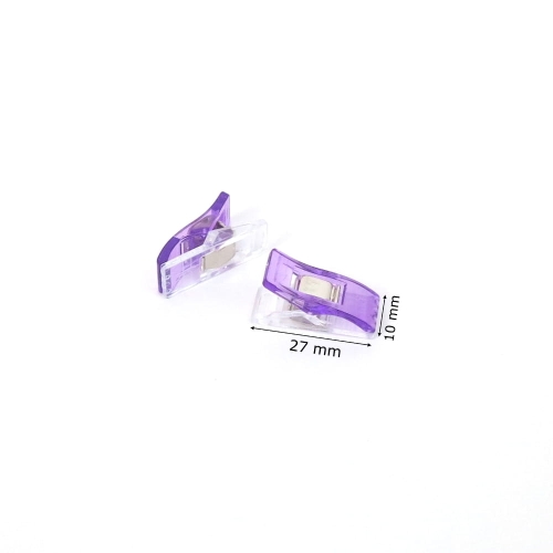 Spinacze/klipsy do tkanin 10x27 mm mix 5 szt.