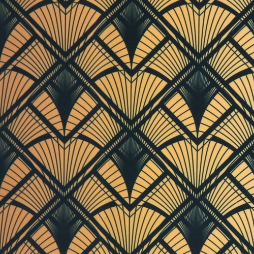 WELUR TAPICERSKI Art deco wachlarze