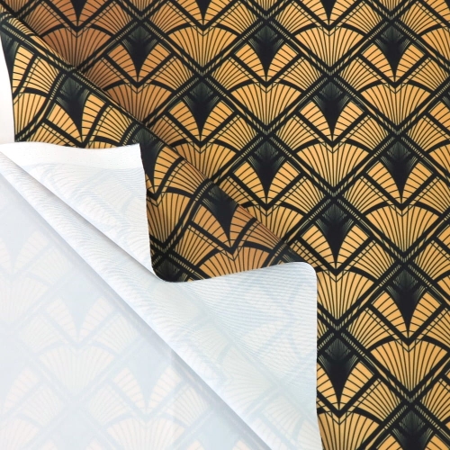 WELUR TAPICERSKI Art deco wachlarze