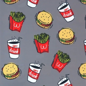 TKANINA WODOODPORNA Fast food [6-8]