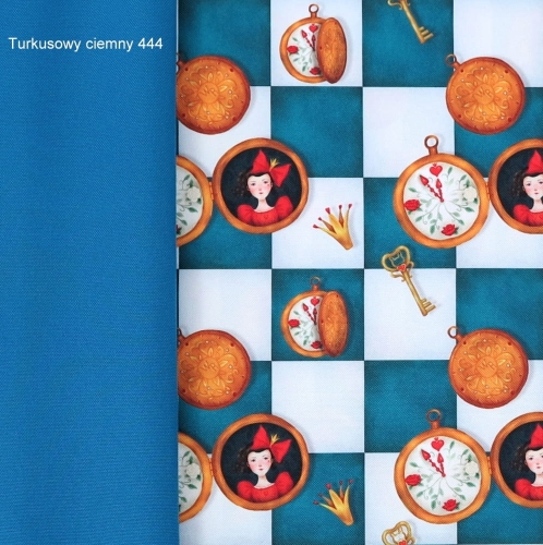 TKANINA WODOODPORNA Alicja - szachownica