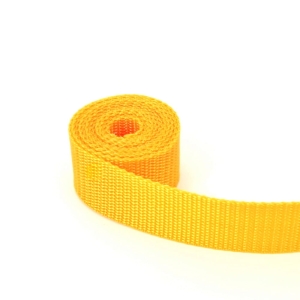Taśma nośna 30 mm 100%PP żółta 611