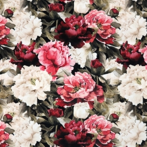 OD RĘKI - WELUR TAPICERSKI Peonie