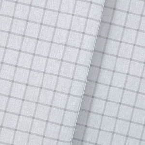 TKANINA WODOODPORNA Krata szara