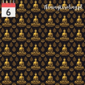 TKANINA WODOODPORNA OXFORD Budda [6]