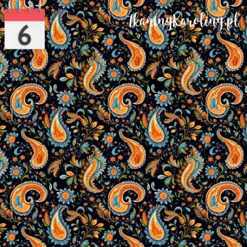 Paisley pomarańczowo-niebieski 1.jpg