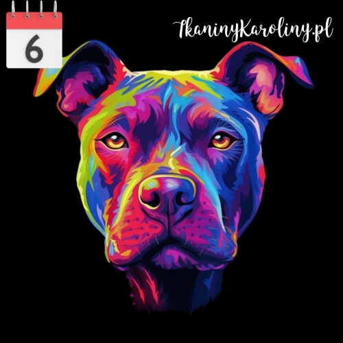 Panel wodoodporny 50x50cm Dog fluo.jpg