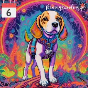 Panel wodoodporny 50x50cm Pies beagle [6]