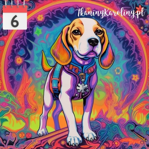 Panel wodoodporny 50x50cm Pies beagle [6]