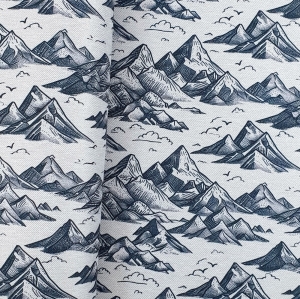 JEANS WODOODPORNY - Góry na szarym