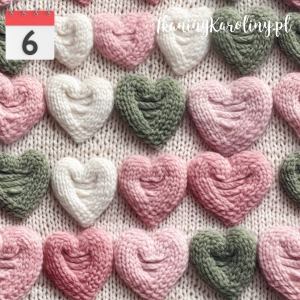 WELUR TAPICERSKI Sweter serca duże  [6]