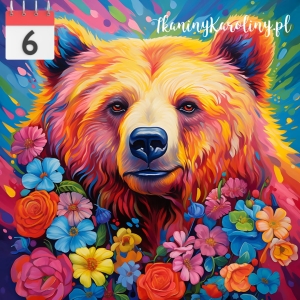 Panel wodoodporny 50x50cm Niedźwiedź [6]