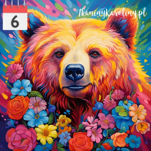 Panel wodoodporny 50x50cm Niedźwiedź [6]