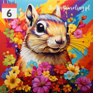 Panel wodoodporny 50x50cm Wiewiórka [6]