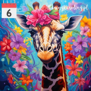 Panel wodoodporny 50x50cm Żyrafa [6]