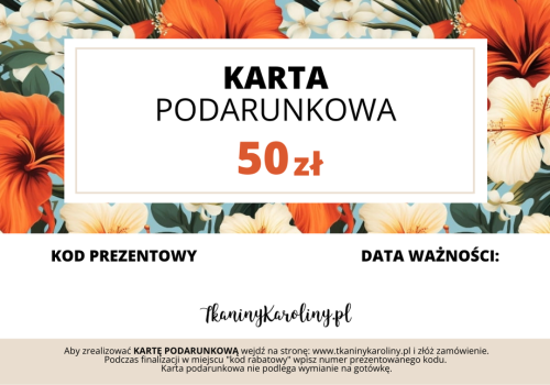 elektroniczna Karta podarunkowa 50 zł