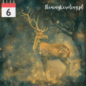 Panel welurowy Magiczny jeleń 8 [6]