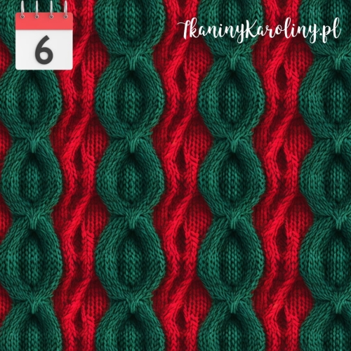 Welur tapicerski sweter pasy zielono-czerwone o.jpg