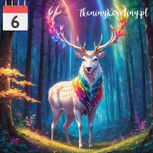 Panel welurowy Jeleń Tancerz [6]