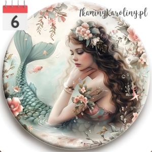 Panel welurowy okrągły Syrena 12 [6]