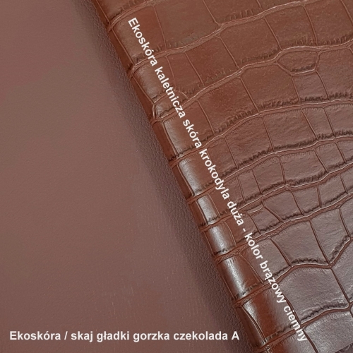 Ekoskóra / skaj gładki gorzka czekolada A