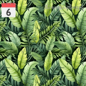 TKANINA WODOODPORNA OXFORD W dżungli Liście tropikalne 1 [6]