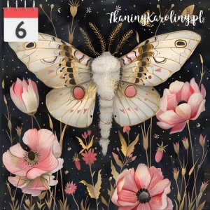 Panel wodoodporny 50x50cm Motyl nocny 19 [6]