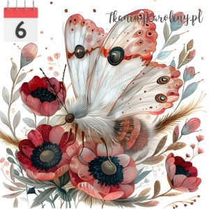 Panel wodoodporny 50x50cm Motyl nocny 14 [6]