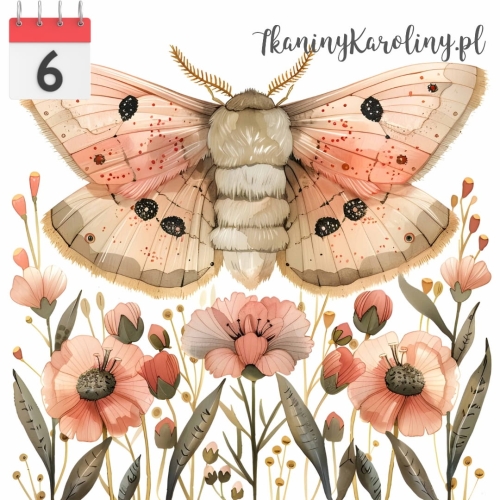 Panel wodoodporny 50x50cm Motyl nocny 8 [6]