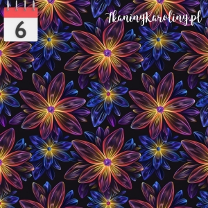 SOFTSHELL WODOODPORNY Kwiaty polne neon [6]