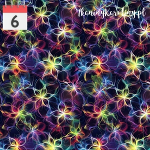 SOFTSHELL WODOODPORNY Kwiaty neon [6]