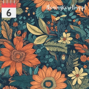 SOFTSHELL WODOODPORNY Kwiaty vintage 12 [6]